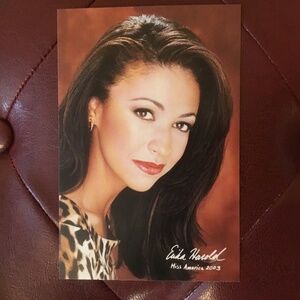 Miss America 2003 Erika Harold Picture Card (6x4) University of Illinois